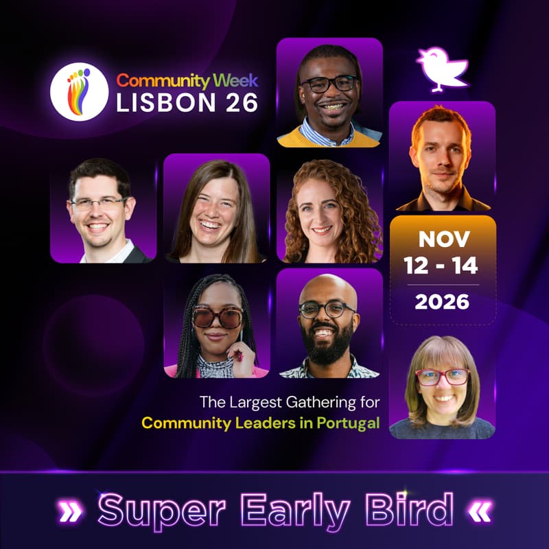 Cover Image for Lisbon Community Week 2026 (Nov 12th - 14th, 2026)
