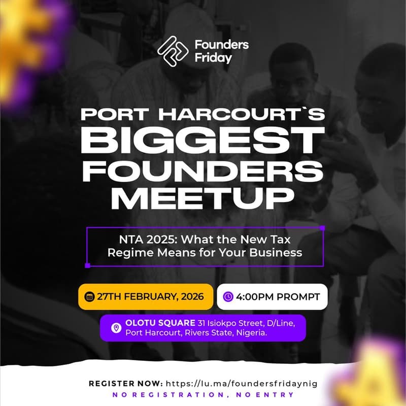 Cover Image for Founders Friday Port Harcourt