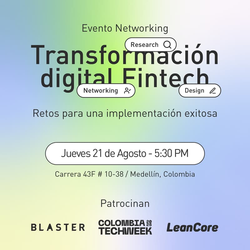 Cover Image for Transformación digital Fintech: Retos para una implementación exitosa By Blaster + LeanCore 🚀