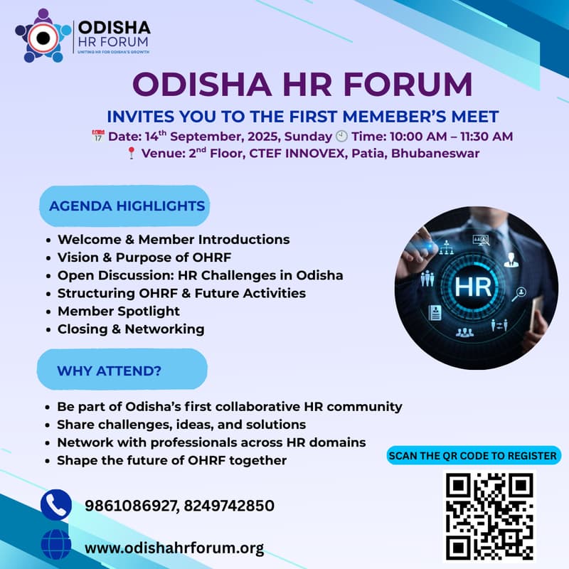 Cover Image for Odisha HR Forum- First Members' Meet