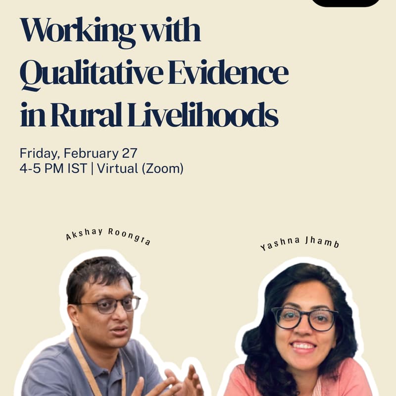 Cover Image for Working with Qualitative Evidence in Rural Livelihoods