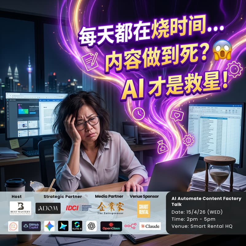 Cover Image for AI Automation Content Creation Factory】 Sharing Session (Mandarin)