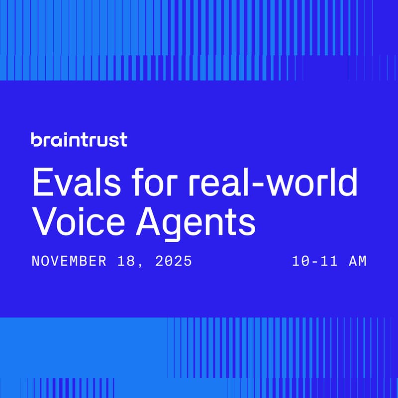 Cover Image for Evals for real-world Voice Agents