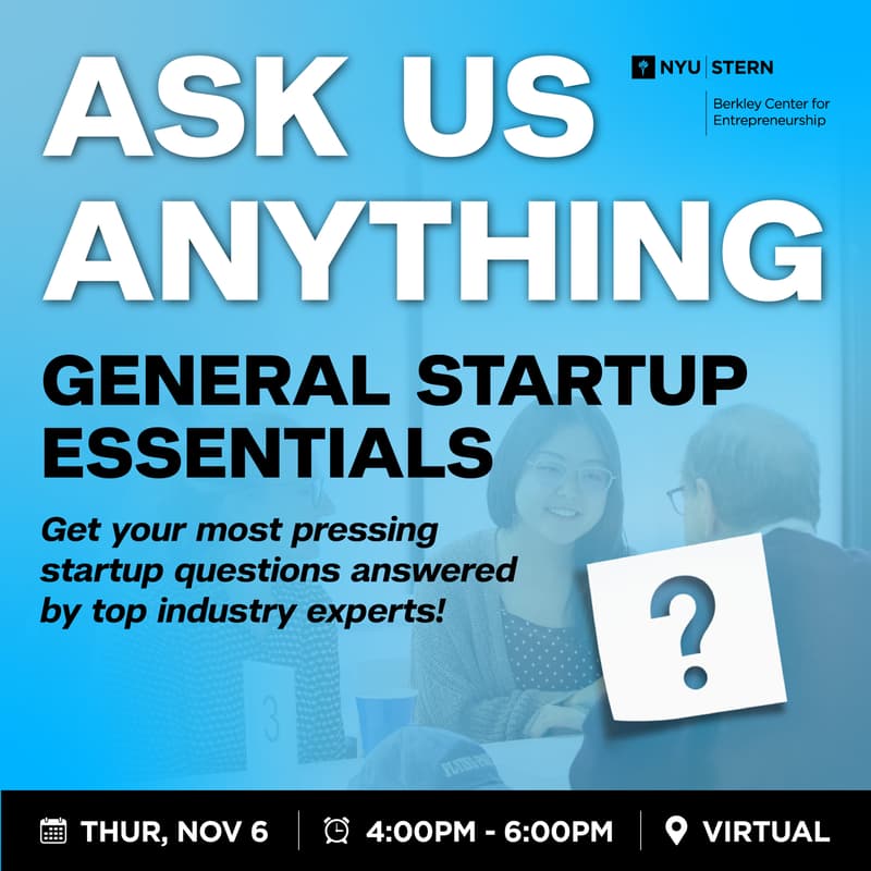 Cover Image for Ask Us Anything: General Startup Essentials