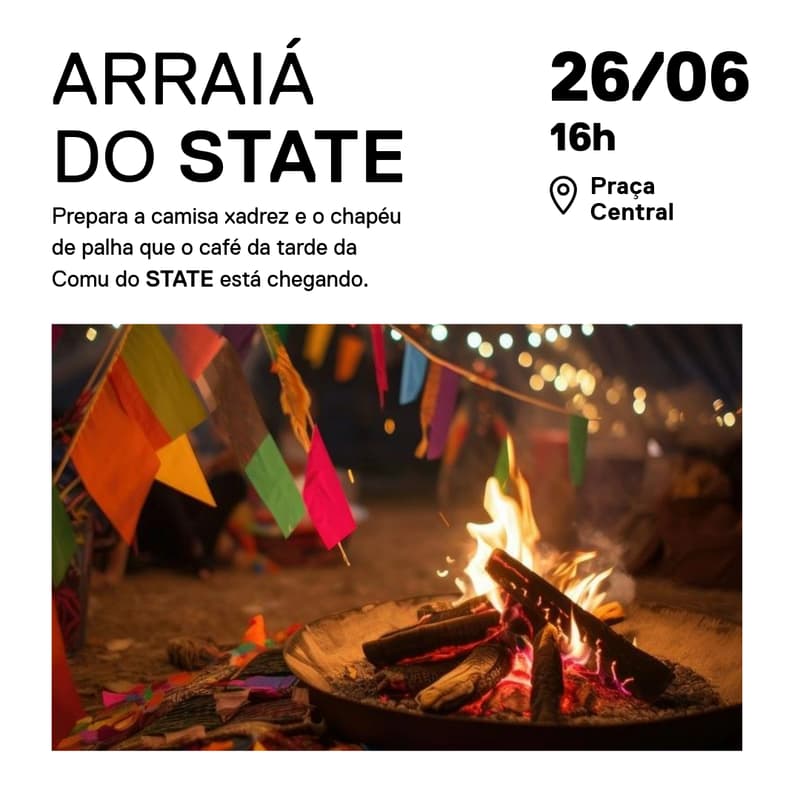 Cover Image for Arraiá da Comu 🦄!