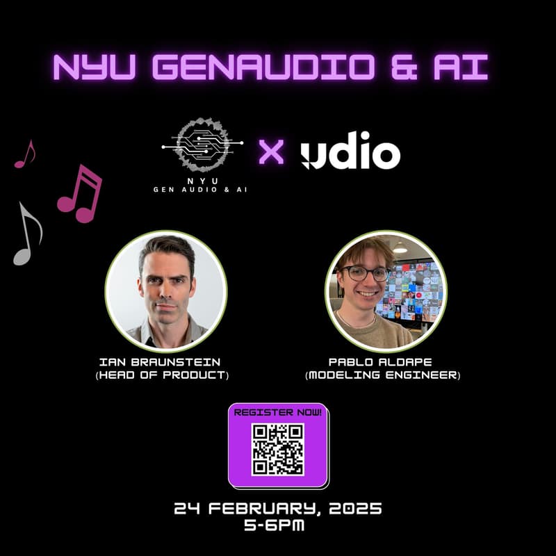 Cover Image for NYU GenAudio & AI: Udio Panel
