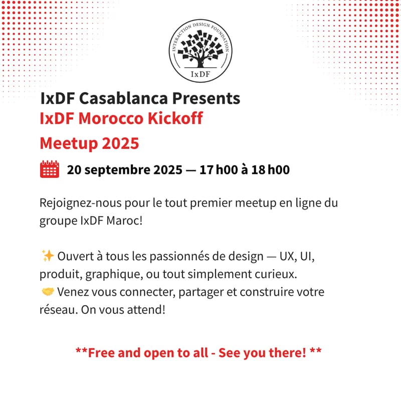 Cover Image for IxDF Morocco Kickoff Meetup 2025