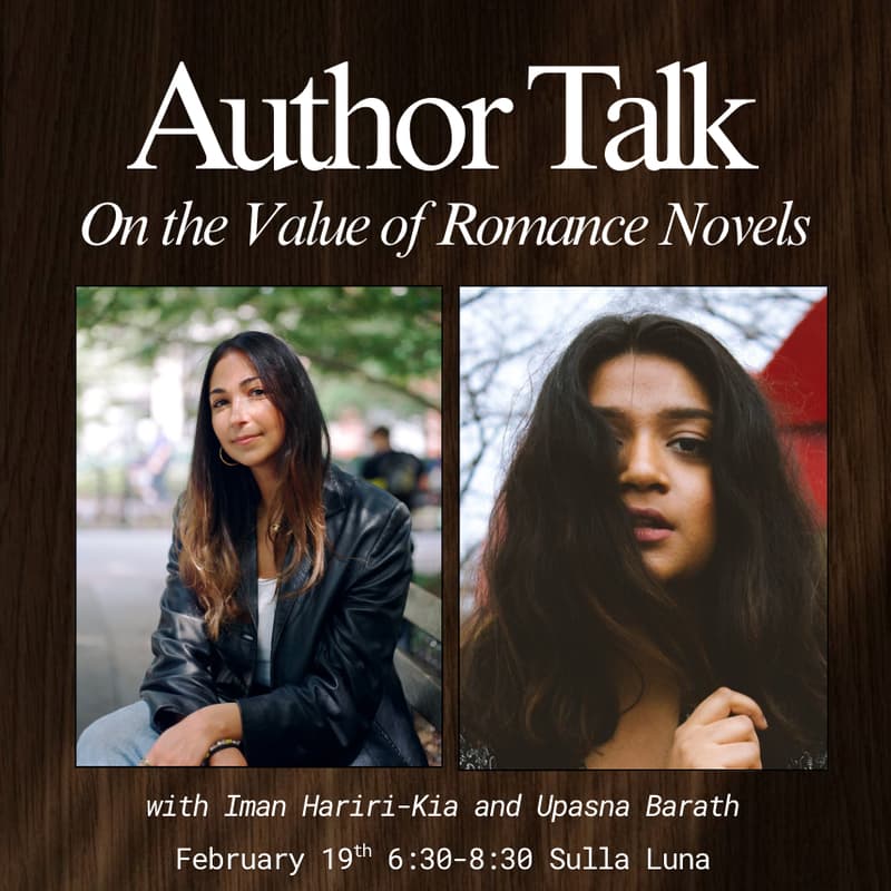 Cover Image for Author Talk: Why Romance Matters with Iman Hariri-Kia and Upasna Barath