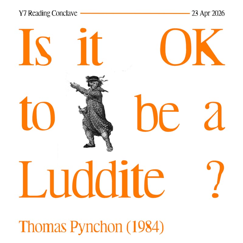 Cover Image for Is it OK to be a Luddite? | Y7 Reading Group