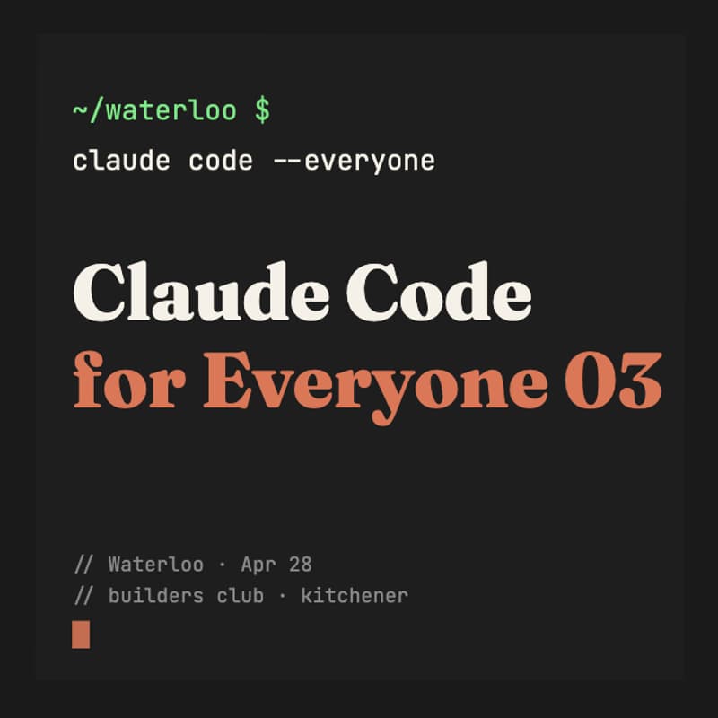 Cover Image for Claude Code for Everyone 03