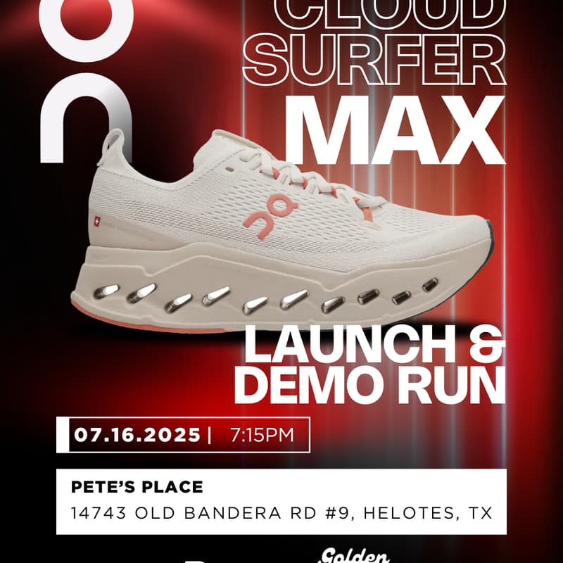 Cover Image for ON Cloudsurfer Max Launch with Golden Hour Run Club