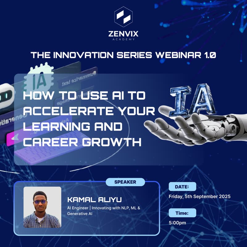 INNOVATION SERIES WEBINAR 1.0 : HOW TO USE AI TO ACCELERATE YOUR ...