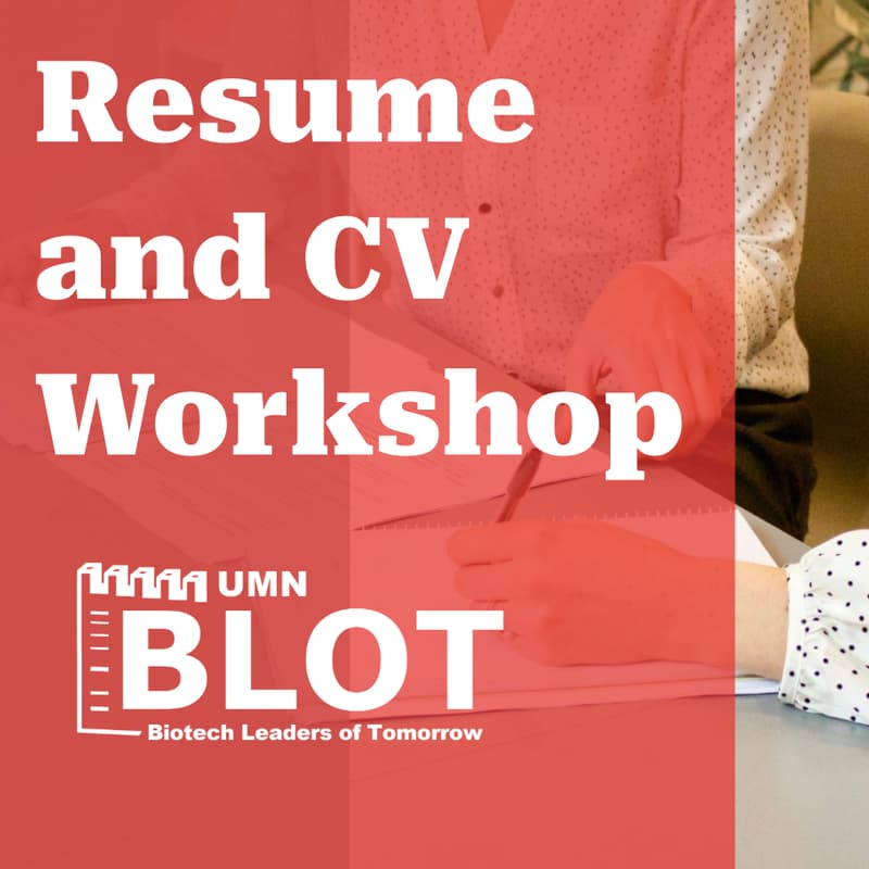 Cover Image for BLOT Resume/CV Workshop