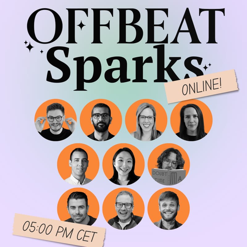 Cover Image for Offbeat Sparks Online: European & Americas-Friendly Session