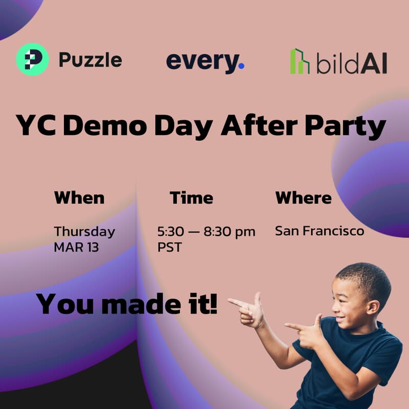 Cover Image for YC Demo Day After Party - You Made It!