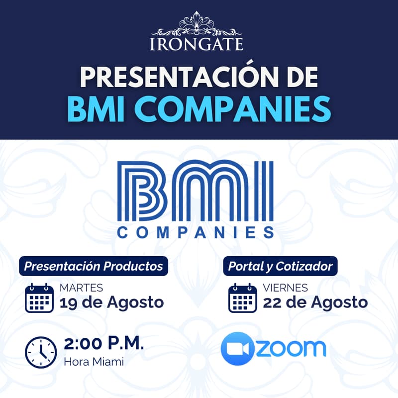 Foto de portada de Presentación BMI Companies (Productos Salud y Vida)