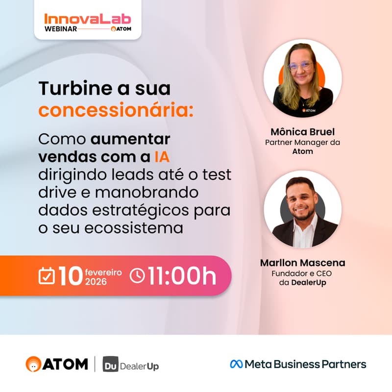 Cover Image for Webinar | Turbine sua concessionária: IA dirigindo leads ao test drive e manobrando dados estratégicos para seu ecossistema