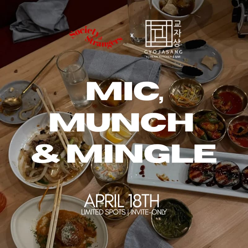 Cover Image for SoS Mic, Munch & Mingle