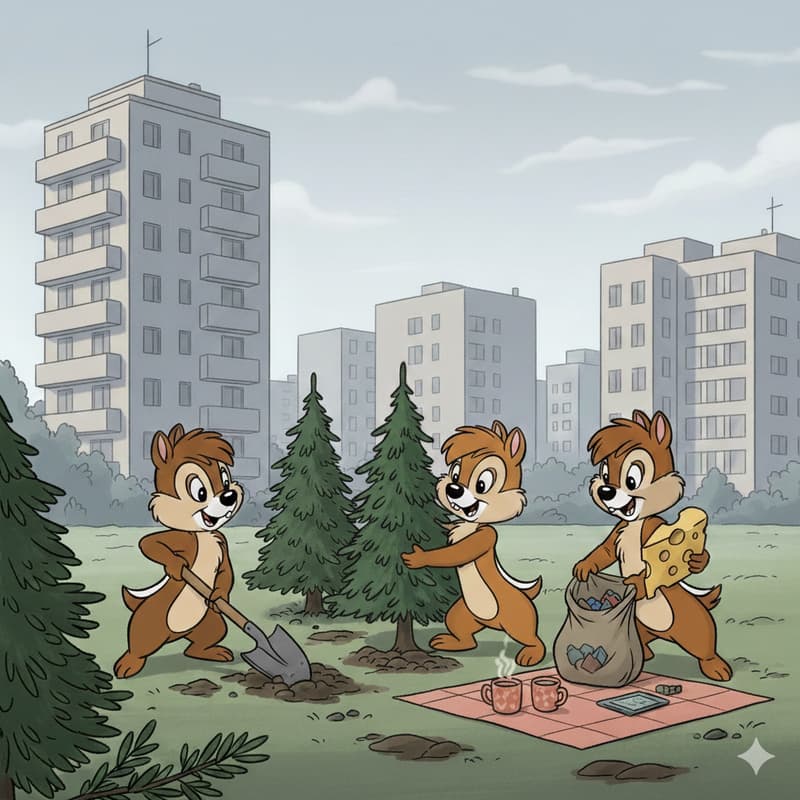 Cover Image for Высаживаем елки в 30 блоке / Sadimo jelke u Bloku 30