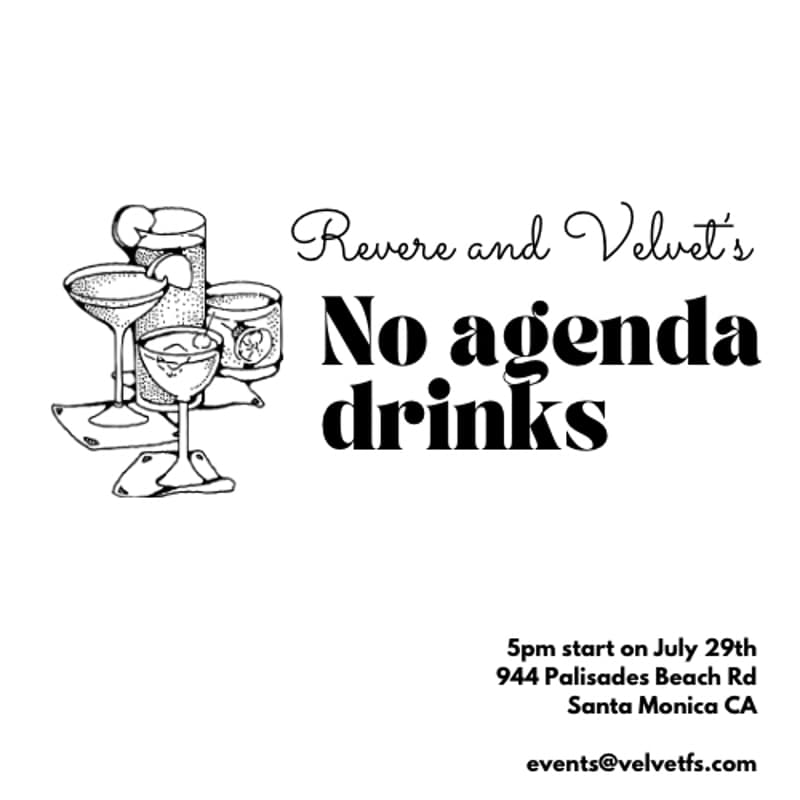 Cover Image for Velvet & Revere No Agenda Drinks