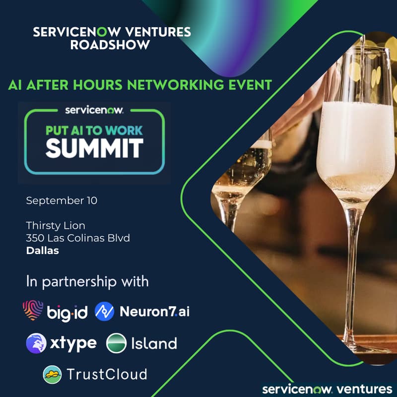 Cover Image for ServiceNow Ventures Roadshow