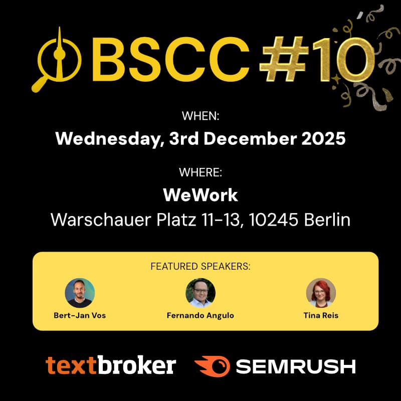 Cover Image for BSCC #10 🎉 - Textbroker x Semrush