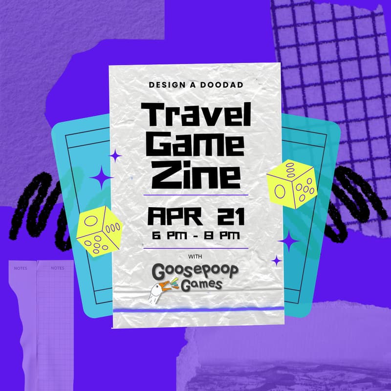 Cover Image for Design A Doodad: Travel Game Zine