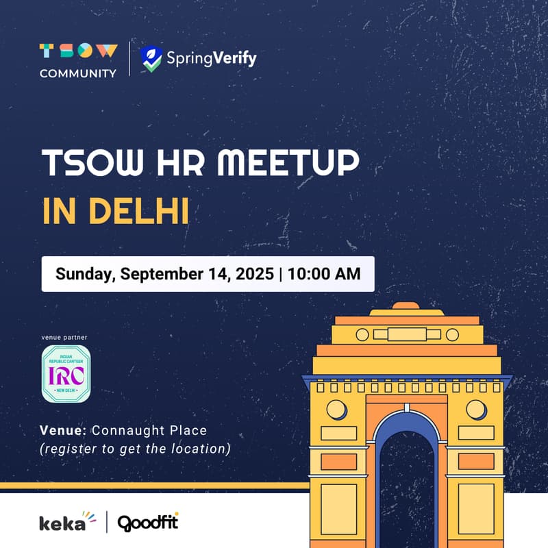 Cover Image for TSOW HR Meetup in Delhi