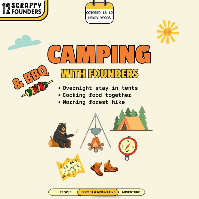 Cover Image for Camping w/ 12 Scrappy Founders