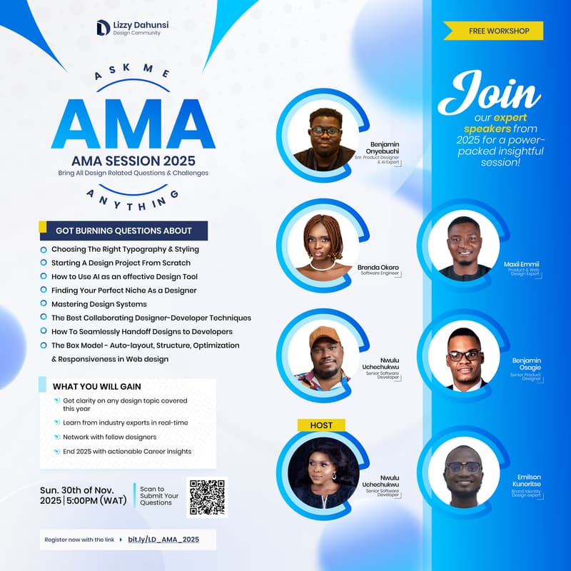 Cover Image for AMA'2025 - Get Answers to All Relevant Design Questions & Challenges You Have