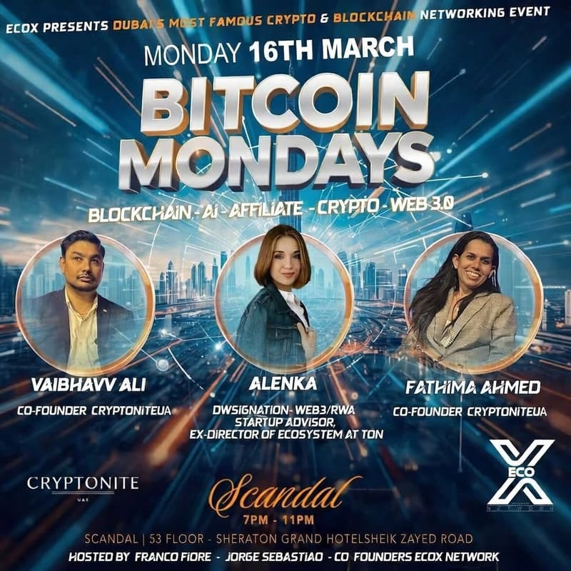 Cover Image for BitCoin Mondays - AI, Web 3, Blockchain and Tech Business Network Event