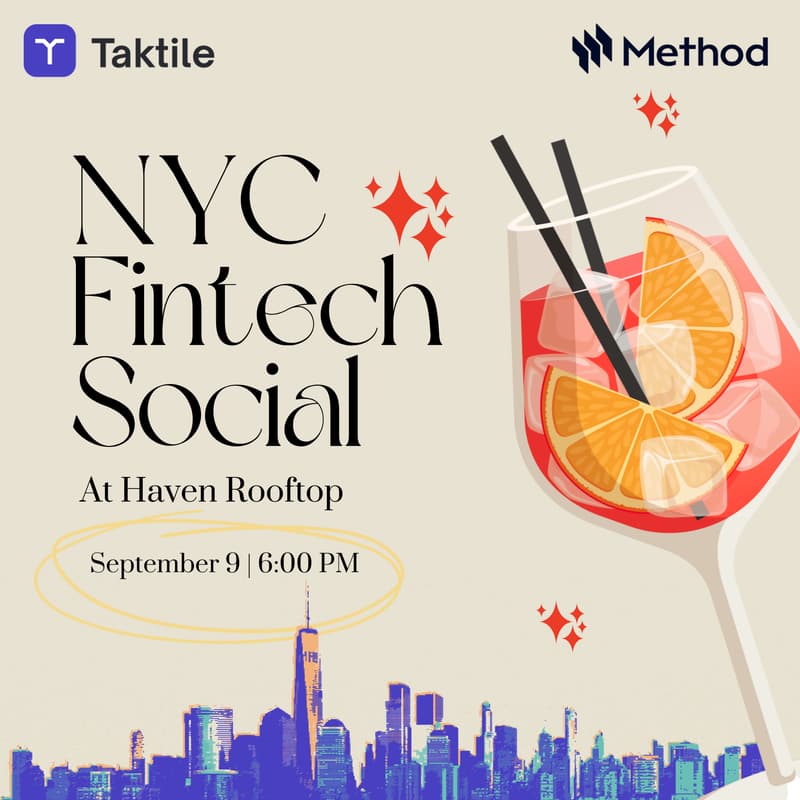 Cover Image for NYC Fintech Social with Taktile & Method