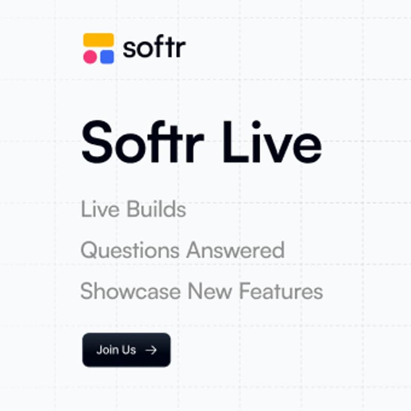 Cover Image for Softr Live ⚡️