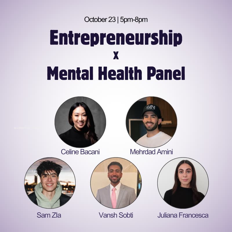 Cover Image for Entrepreneurship X Mental Health Panel