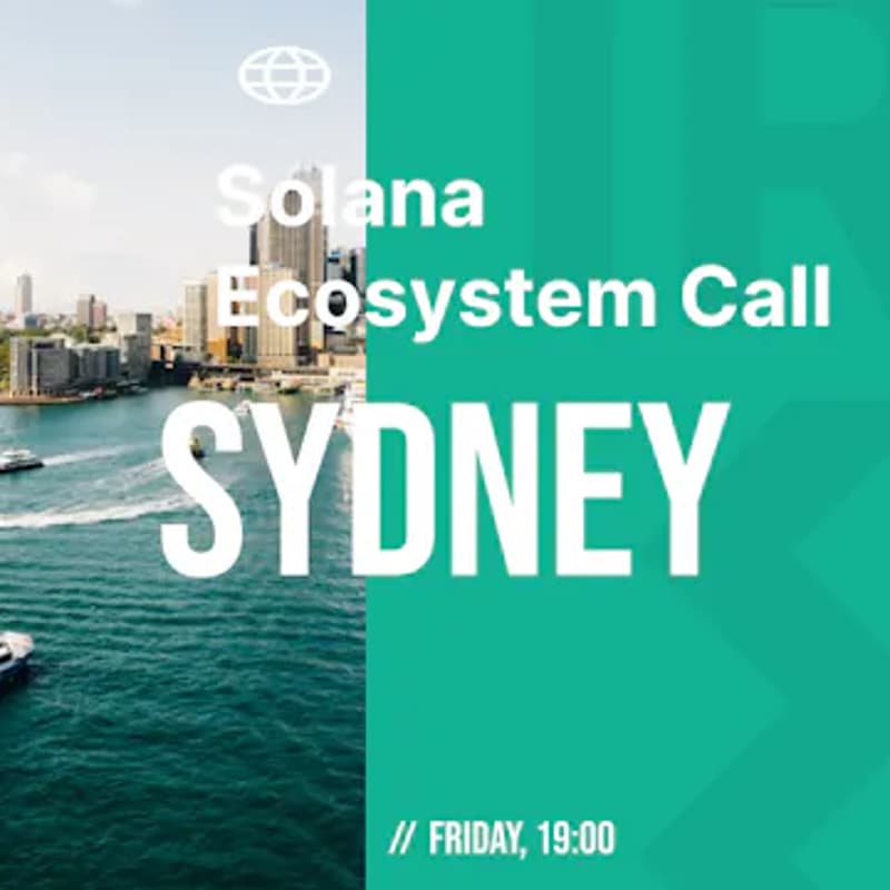 Cover Image for Solana Ecosystem Call Sydney