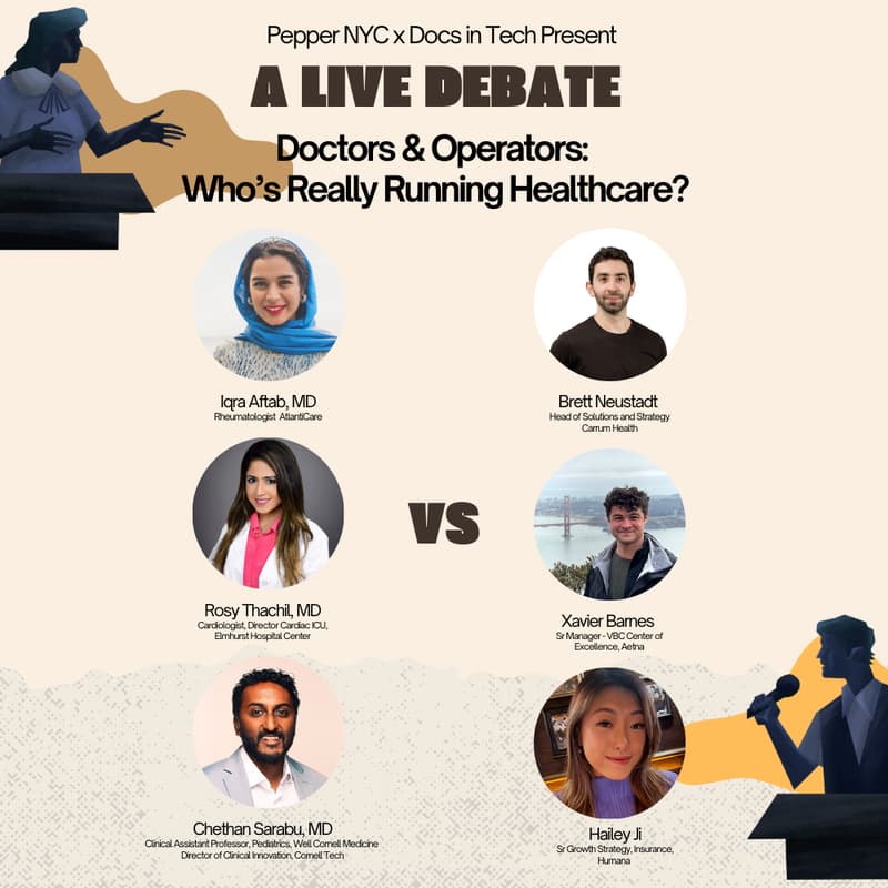 Cover Image for Pepper Talk Vol. 3 - A Live Debate: Doctors & Operators: Who’s Really Running Healthcare?