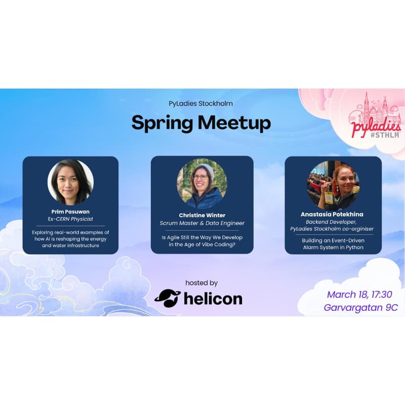 Cover Image for 🌸PyLadies Stockholm Spring Meetup🌸