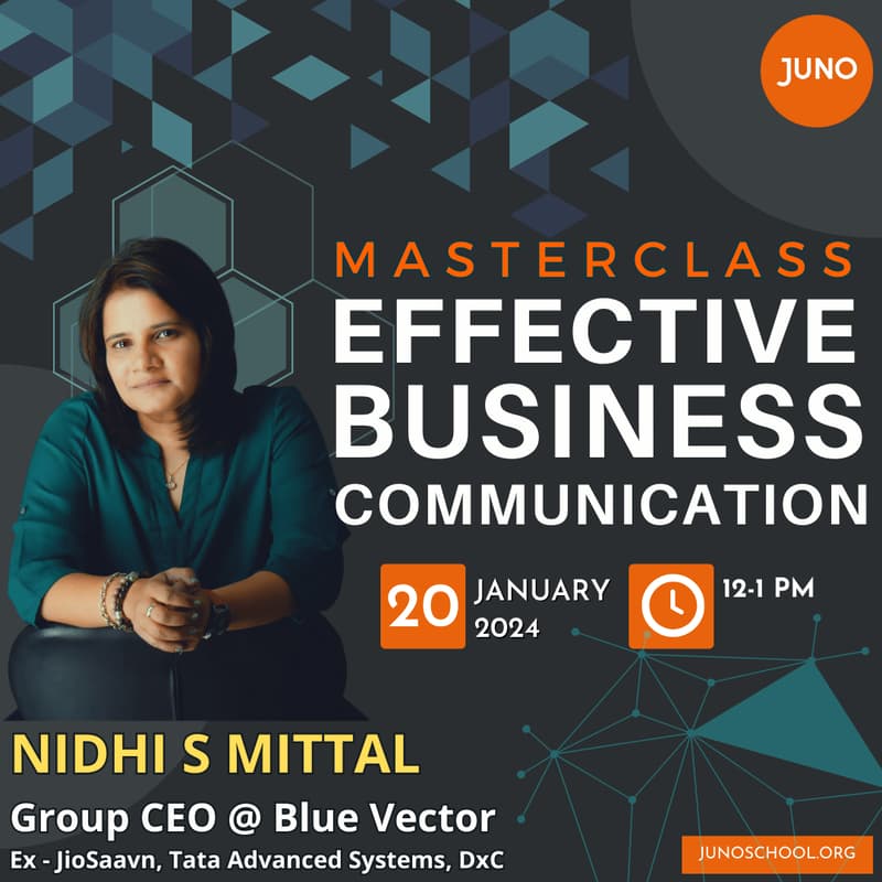 Cover Image for Effective Business Communication | Juno Masterclass