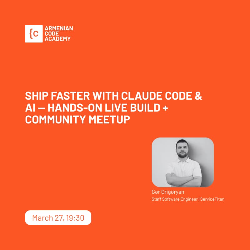 Cover Image for Ship Faster with Claude Code & AI — Hands-On Live Build + Community Meetup