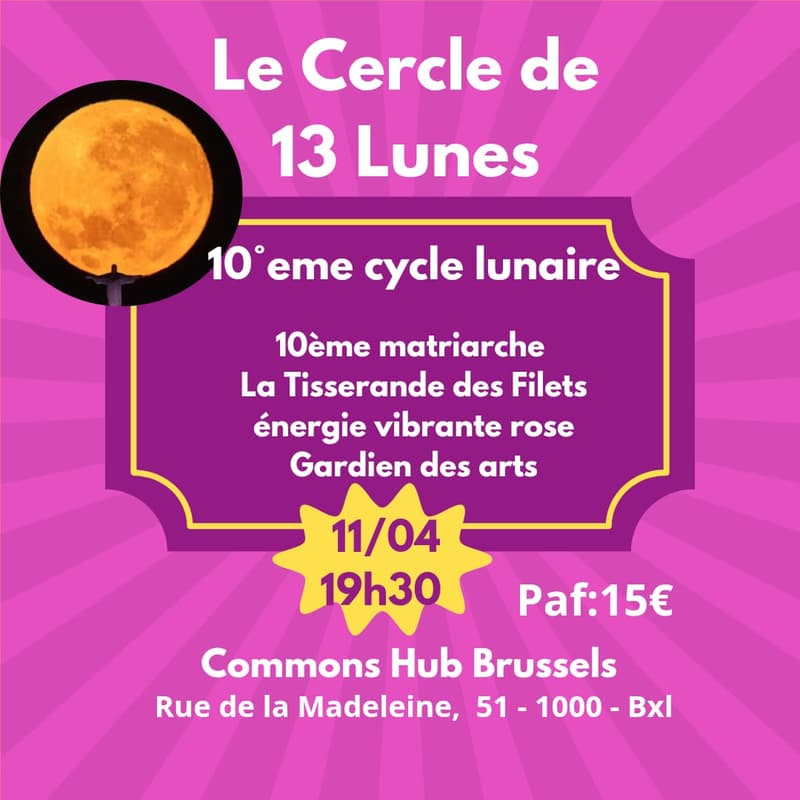 Cover Image for 🌹 Cercle des 13 Lunes – Inspirons notre feminin Sacré 🌹