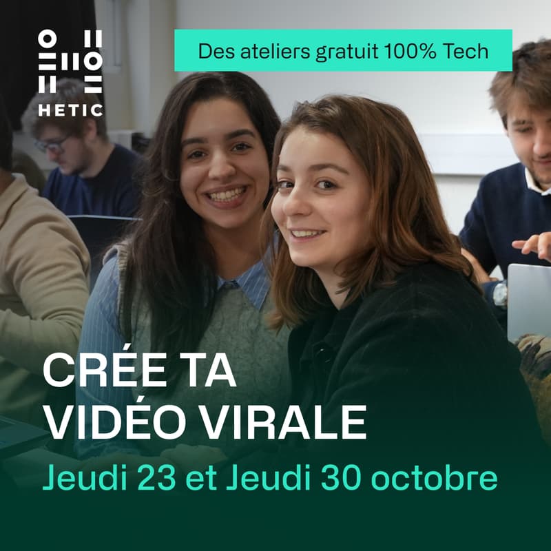 Cover Image for 🎥 Créez votre première vidéo virale et entrez dans l’univers HETIC