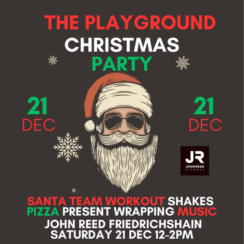 Cover Image for 🛝The Playground-Charity Santa Workout 🎅 @John Reed Friedrichshain🚀