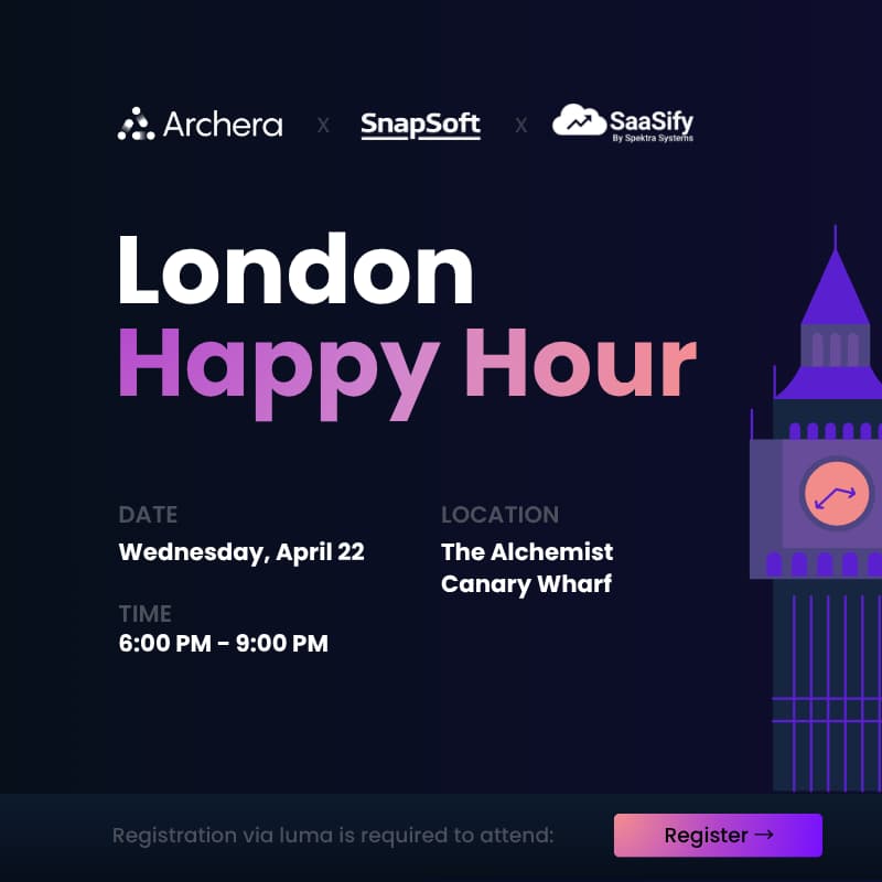 Cover Image for Archera x Snapsoft x Saasify London Summit Happy Hour