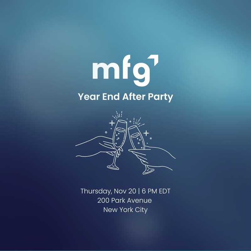 Cover Image for MFG Year End Party - CPG, Consumer AI, VCs and Media Investors
