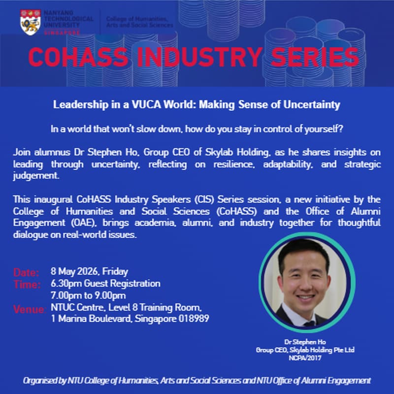 Cover Image for CoHASS Industry Series - Leadership in a  VUCA World: Making Sense of Uncertainty