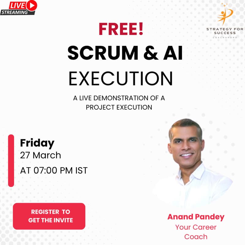 Cover Image for Free Live Taster: The AI & Scrum Career Accelerator Program π