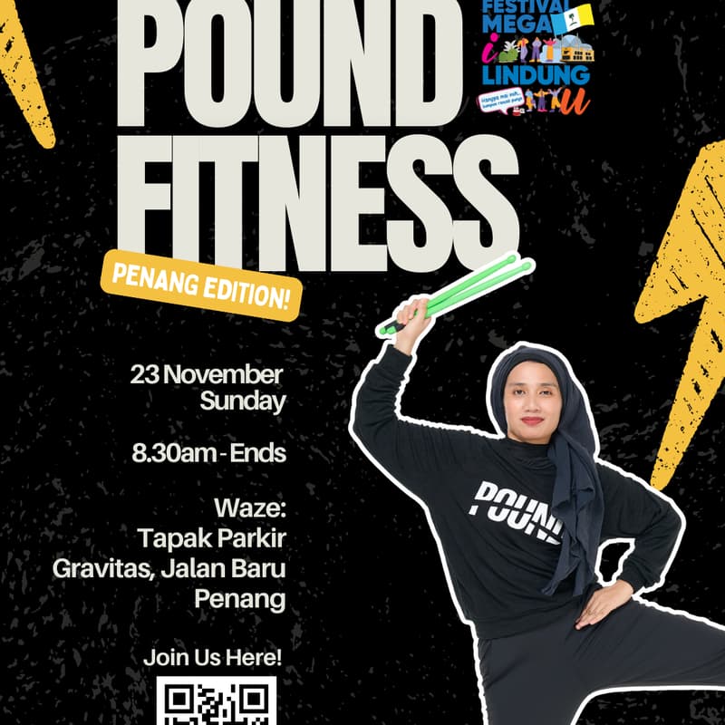 Cover Image for Pound Fitness : Festival Mega I Lindung U @ Penang