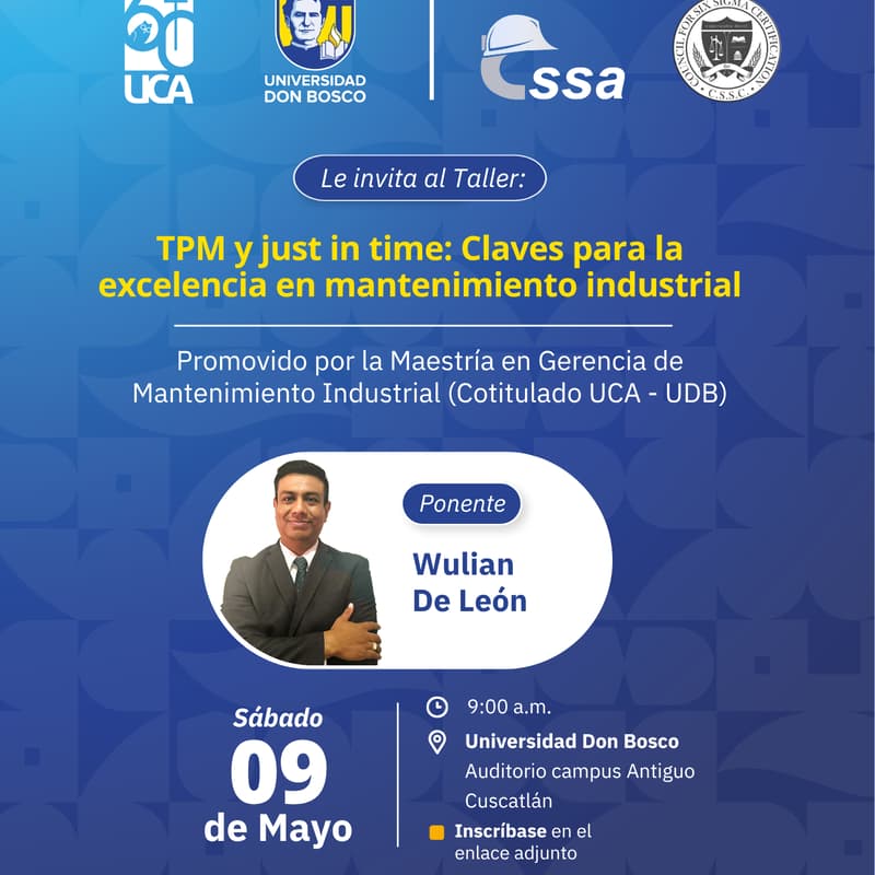 Cover Image for Taller: TPM y just in time: Claves para la excelencia en mantenimiento industrial