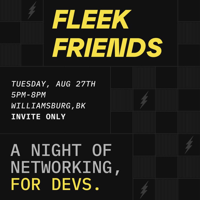 Cover Image for Fleek Friends | A Night of Builder Networking