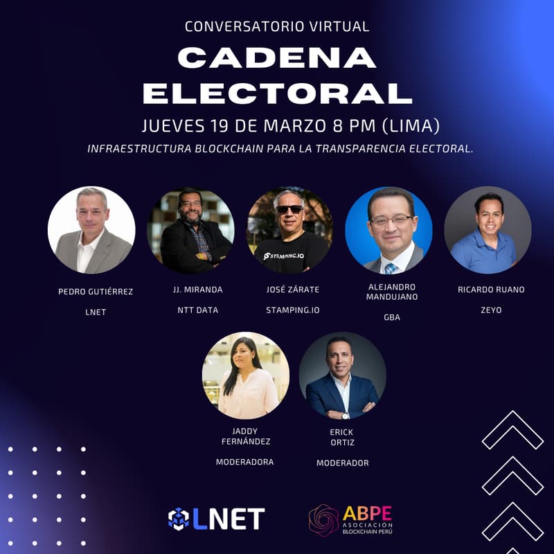 Cover Image for Conversatorio: Infraestructura Blockchain para la Transparencia Electoral.